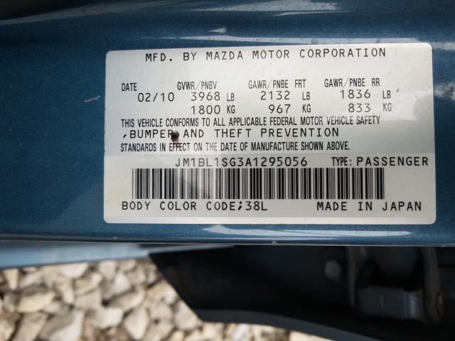 Photo 9 VIN: JM1BL1SG3A1295056 - MAZDA 3 I 