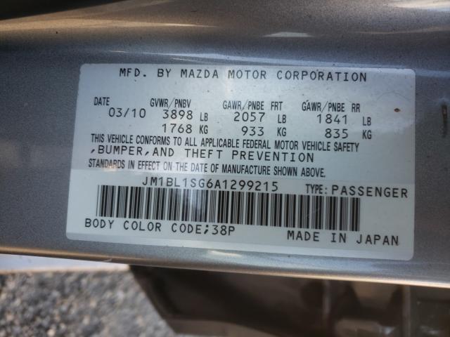 Photo 9 VIN: JM1BL1SG6A1299215 - MAZDA 3 I 