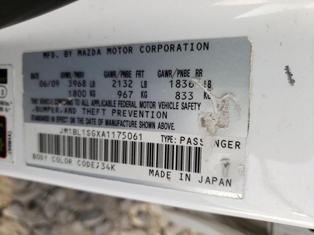 Photo 9 VIN: JM1BL1SGXA1175061 - MAZDA 3 I 