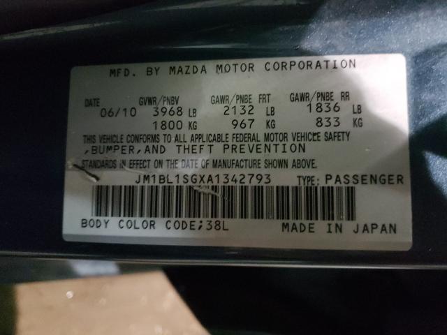 Photo 9 VIN: JM1BL1SGXA1342793 - MAZDA 3 