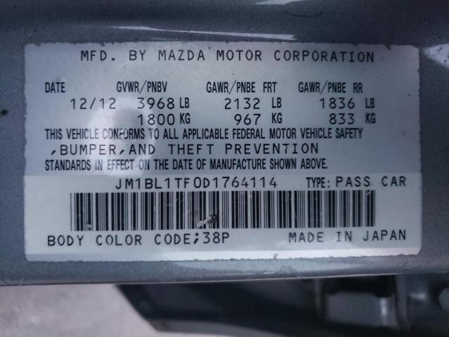 Photo 11 VIN: JM1BL1TF0D1764114 - MAZDA 3 I 