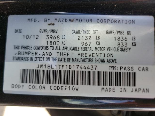 Photo 9 VIN: JM1BL1TF1D1744437 - MAZDA 3 I 