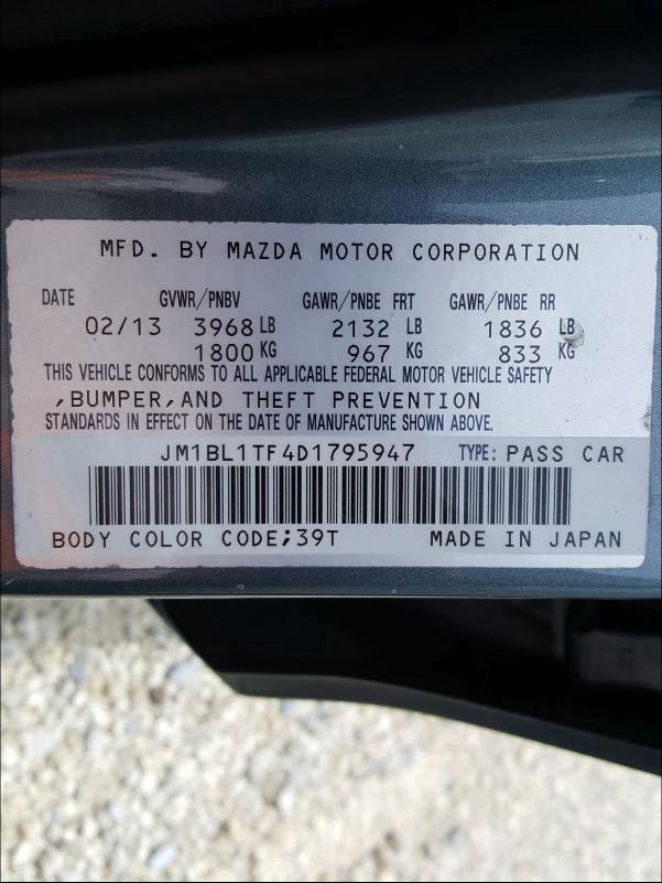 Photo 9 VIN: JM1BL1TF4D1795947 - MAZDA 3 I 