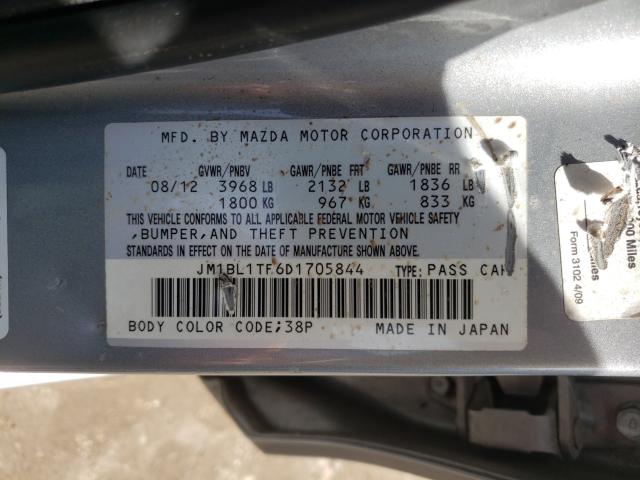 Photo 9 VIN: JM1BL1TF6D1705844 - MAZDA 3 I 