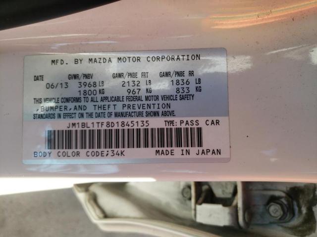 Photo 9 VIN: JM1BL1TF8D1845135 - MAZDA 3 I 