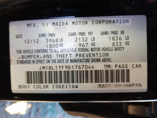 Photo 9 VIN: JM1BL1TF9D1767044 - MAZDA MAZDA3I 