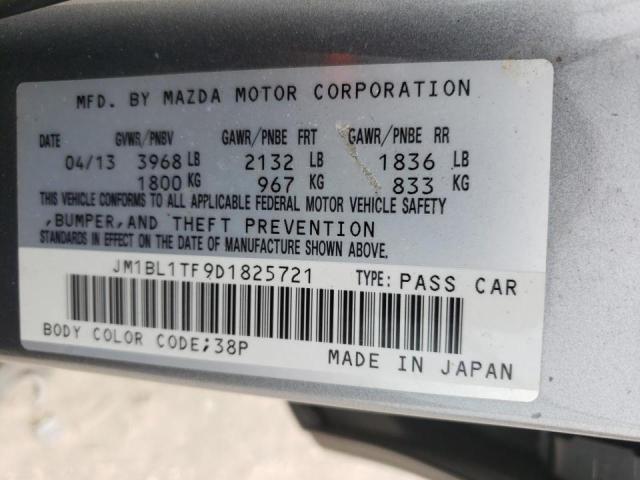 Photo 9 VIN: JM1BL1TF9D1825721 - MAZDA 3 I 