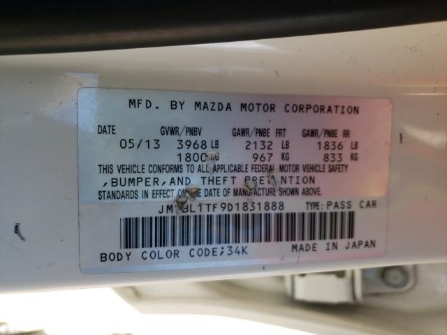 Photo 9 VIN: JM1BL1TF9D1831888 - MAZDA 3 I 