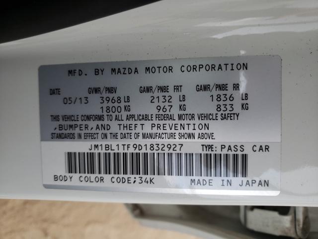 Photo 9 VIN: JM1BL1TF9D1832927 - MAZDA 3 I 