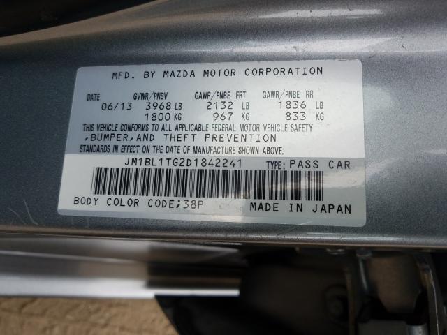 Photo 9 VIN: JM1BL1TG2D1842241 - MAZDA 3 I 