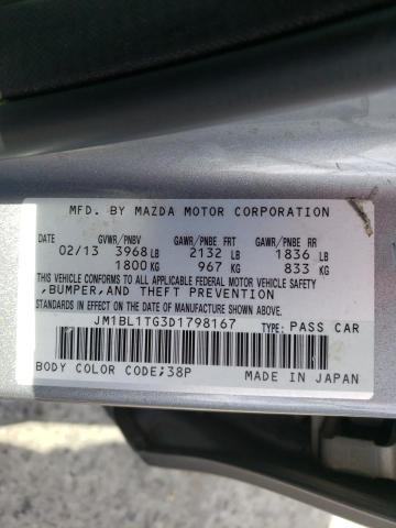 Photo 9 VIN: JM1BL1TG3D1798167 - MAZDA 3 I 