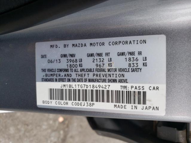 Photo 11 VIN: JM1BL1TG7D1849427 - MAZDA 3 I 