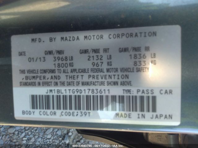 Photo 8 VIN: JM1BL1TG9D1783611 - MAZDA 3 