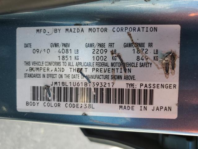 Photo 9 VIN: JM1BL1U61B1393217 - MAZDA 3 S 