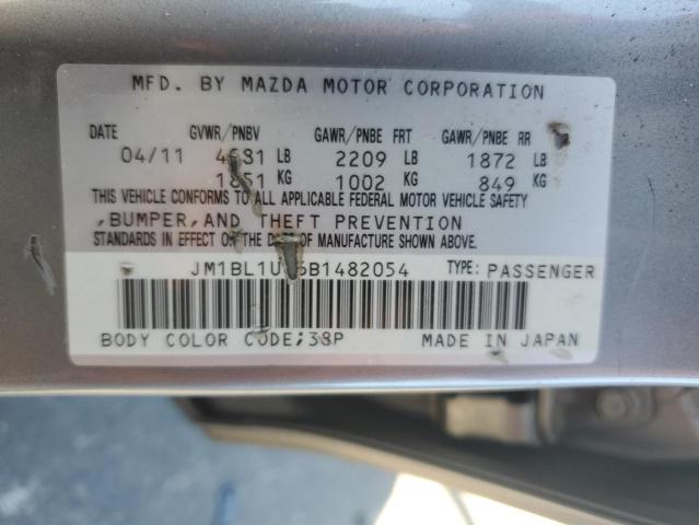 Photo 11 VIN: JM1BL1U66B1482054 - MAZDA 3 S 