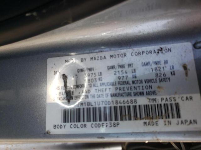 Photo 9 VIN: JM1BL1U70D1846688 - MAZDA 3 I 