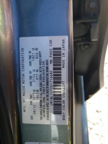 Photo 12 VIN: JM1BL1U72D1716685 - MAZDA 3 I 