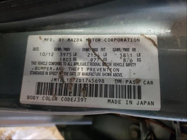 Photo 9 VIN: JM1BL1U72D1745698 - MAZDA 3 I 