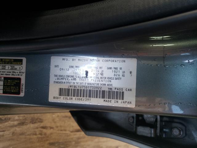 Photo 9 VIN: JM1BL1U75D1730922 - MAZDA 3 I 