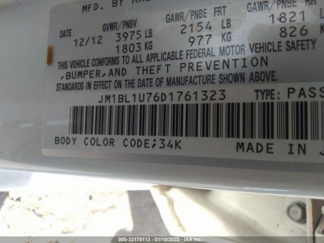 Photo 8 VIN: JM1BL1U76D1761323 - MAZDA 3 