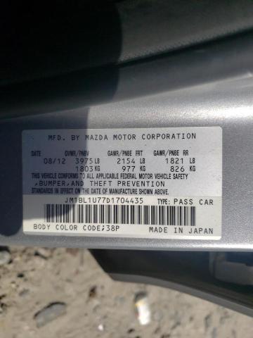 Photo 9 VIN: JM1BL1U77D1704435 - MAZDA 3 I 