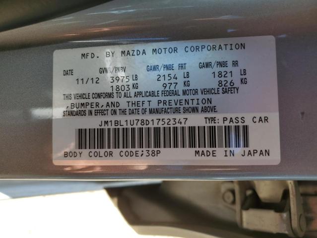 Photo 11 VIN: JM1BL1U78D1752347 - MAZDA 3 