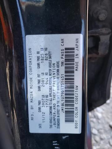 Photo 12 VIN: JM1BL1U79D1751451 - MAZDA 3 I 