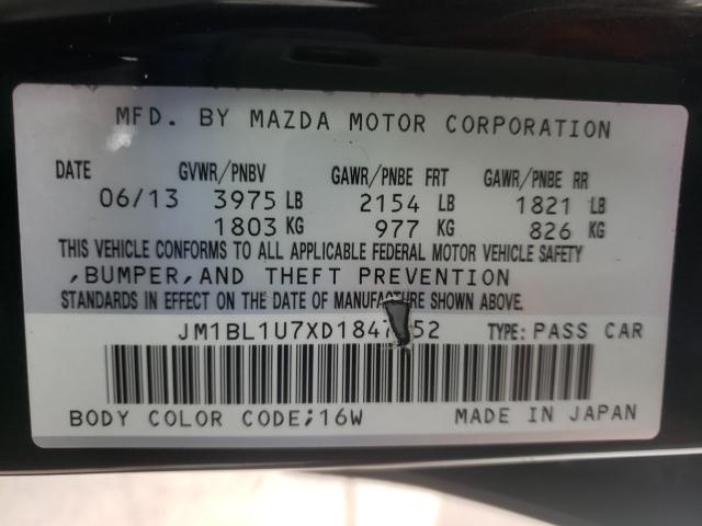 Photo 9 VIN: JM1BL1U7XD1847752 - MAZDA 3 I 