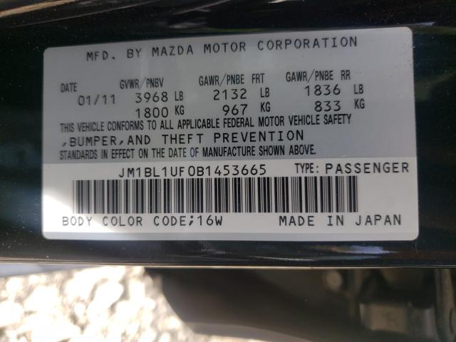 Photo 9 VIN: JM1BL1UF0B1453665 - MAZDA 3 I 