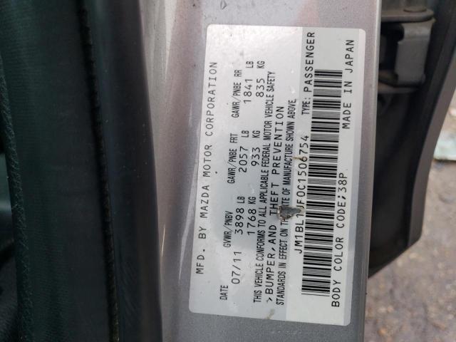 Photo 11 VIN: JM1BL1UF0C1506754 - MAZDA 3 