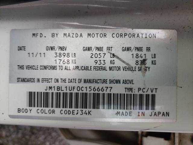 Photo 9 VIN: JM1BL1UF0C1566677 - MAZDA 3 I 