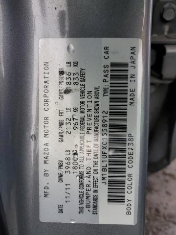 Photo 11 VIN: JM1BL1UFXC1558912 - MAZDA 3 I 