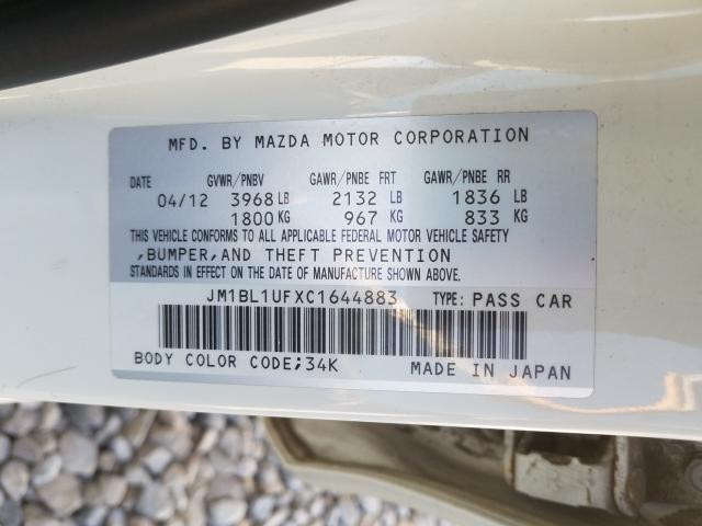 Photo 9 VIN: JM1BL1UFXC1644883 - MAZDA 3 I 