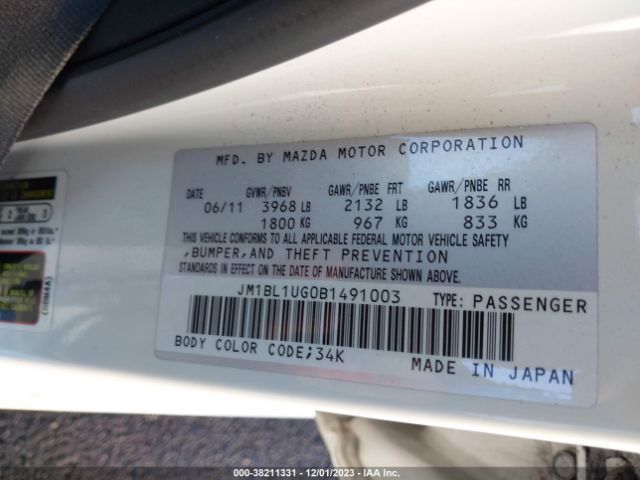 Photo 8 VIN: JM1BL1UG0B1491003 - MAZDA MAZDA3 