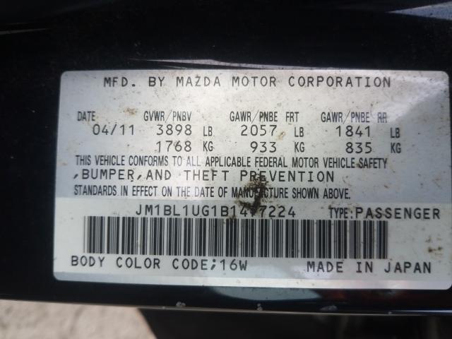 Photo 9 VIN: JM1BL1UG1B1477224 - MAZDA 3 I 