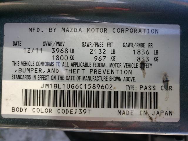 Photo 9 VIN: JM1BL1UG6C1589602 - MAZDA 3 I 