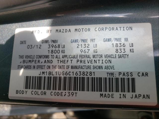 Photo 9 VIN: JM1BL1UG6C1638281 - MAZDA 3 I 