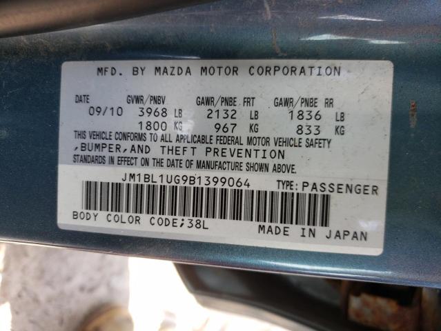 Photo 9 VIN: JM1BL1UG9B1399064 - MAZDA 3 I 