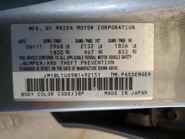 Photo 11 VIN: JM1BL1UG9B1492151 - MAZDA 3 I 