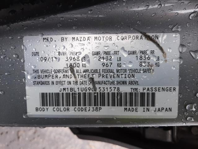 Photo 9 VIN: JM1BL1UG9C1531578 - MAZDA 3 I 