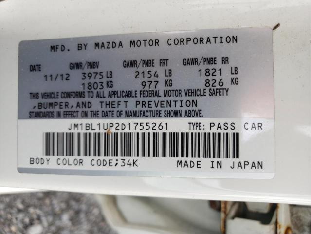 Photo 9 VIN: JM1BL1UP2D1755261 - MAZDA 3 I 