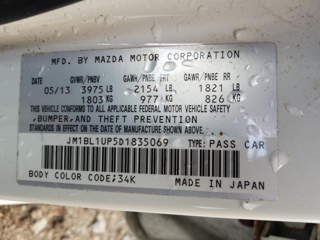 Photo 9 VIN: JM1BL1UP5D1835069 - MAZDA 3 I 