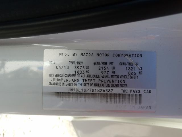 Photo 9 VIN: JM1BL1UP7D1826387 - MAZDA 3 I 