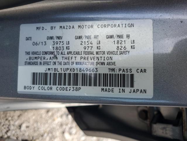 Photo 11 VIN: JM1BL1UPXD1849663 - MAZDA 3 I 