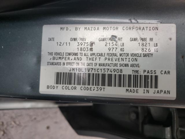 Photo 9 VIN: JM1BL1V71C1574908 - MAZDA 3 I 