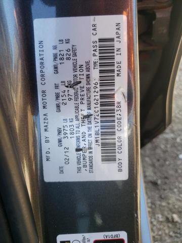 Photo 12 VIN: JM1BL1V72C1621296 - MAZDA 3 