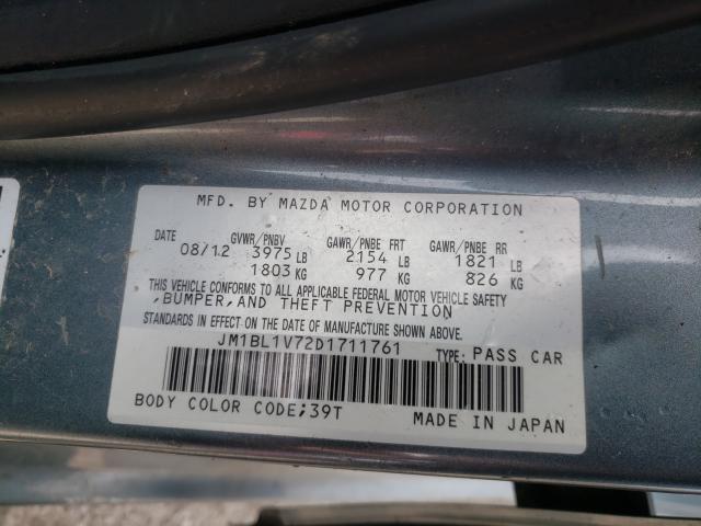 Photo 9 VIN: JM1BL1V72D1711761 - MAZDA 3 I 