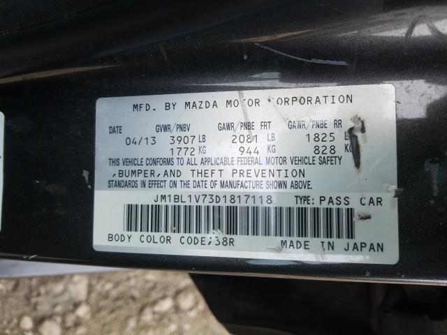 Photo 9 VIN: JM1BL1V73D1817118 - MAZDA 3 I 