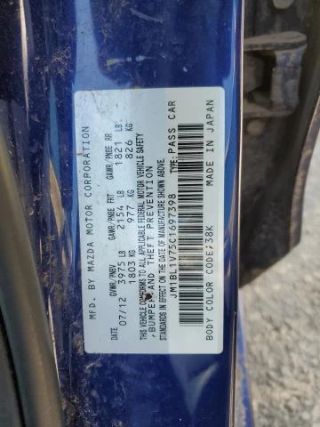 Photo 11 VIN: JM1BL1V75C1697398 - MAZDA 3 I 