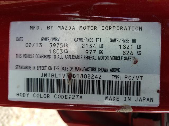 Photo 9 VIN: JM1BL1V76D1802242 - MAZDA 3 I 